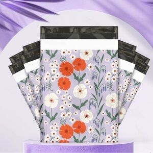 3 SETS LEFT🪻20 Purple Spring floral Poly Mailers 10 x 13 inch